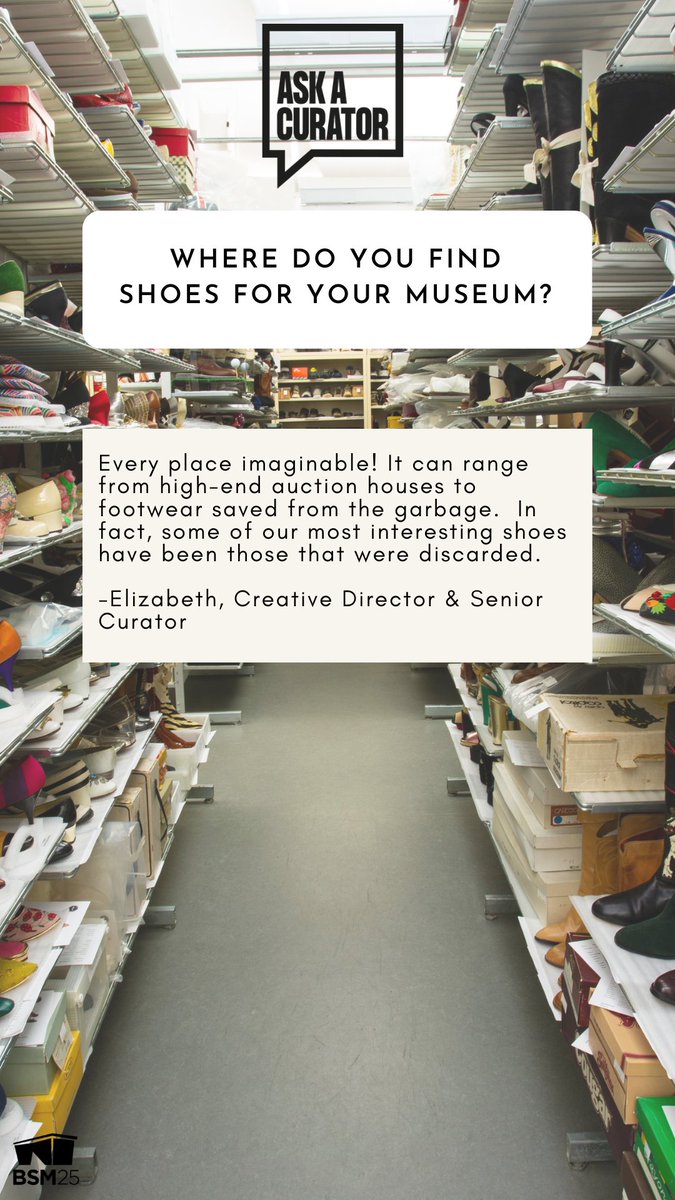 Where do you find shoes for your museum?  @AskaCurator  #AskACurator