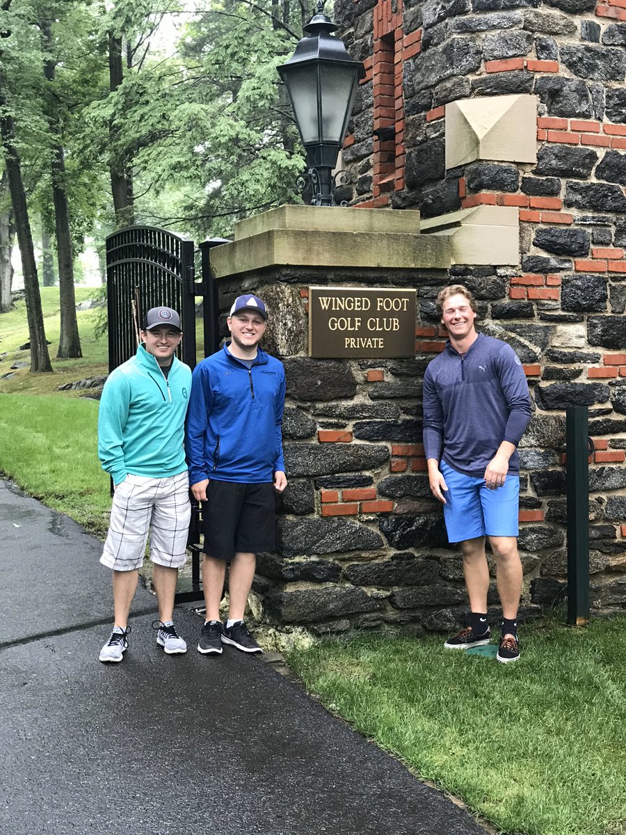 ChasesDad2018's tweet photo. In honor of US Open week, a throwback to last June when  @cobber_golf showed Winged Foot what it means to be a “scratch”
golfer https://t.co/Db1enu254q