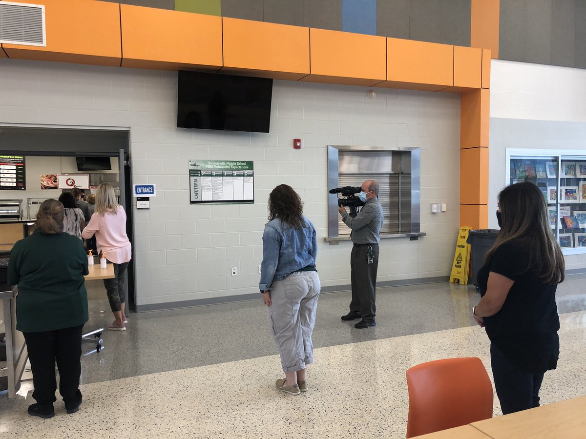 Mrs. Boytim (@mrsboytim) on Twitter photo Our SMS cafeteria staff worked hard to create a mock cafe experience so we can create procedure videos for students, staff and parents! Thanks to our staff for their help preparing for students to be safe and successful! #SMSOne <a href="/TheSMSMustangs/">Strongsville Middle School</a> <a href="/Peters5Peters/">Justina Peters</a> @SMS_Bailey Our SMS cafeteria staff worked hard to create a mock cafe experience so we can create procedure videos for students, staff and parents! Thanks to our staff for their help preparing for students to be safe and successful! #SMSOne <a href="/TheSMSMustangs/">Strongsville Middle School</a> <a href="/Peters5Peters/">Justina Peters</a> @SMS_Bailey