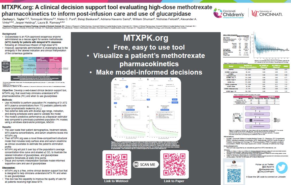 drlauraramsey's tweet photo. Congrats to @ZLTaylor16  for Best TDM poster at #IATDMCT2020! See him present it here: https://t.co/aMIqORkicQ. Link to tool here: https://t.co/oQisSVi1I6. @CincyClinPharm https://t.co/oOBEjEuZkK