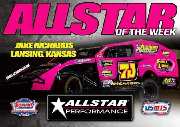 Congrats to you and your team on the biggest win of your career this past weekend at the Lebanon Midway Speedway in the FACTORY56 NATIONALS!!!! We are so proud to be one of your sponsors here at Gears Unlimited 😃 This All Star of the week is very deserving! Happy for you Jake !