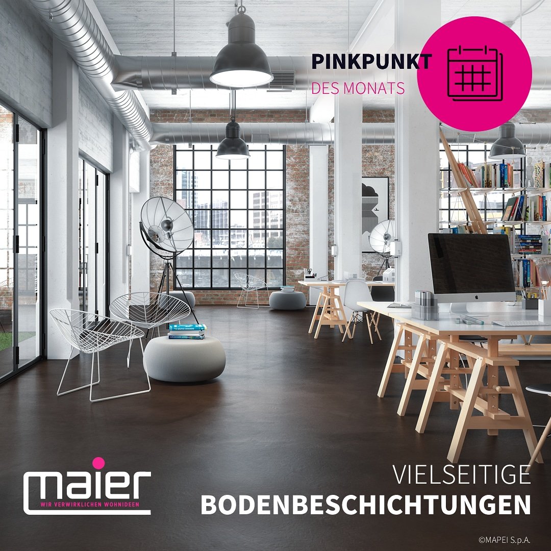 PinkpunktM's tweet photo. Schon gewusst? Diese stylischen Bodenbeläge gibt’s bei eurem Bodenspezialist Maier!
Fugenloses Design, außergewöhnliche Optik! 
 
#bodenbeschichtung  #bodenbelag #boden #eigenheim #neubau #renovierung #sanierung #raumausstattung #handwerker #madeinaustria #kaufdahoam #Schladming https://t.co/6qSwzAhmLE