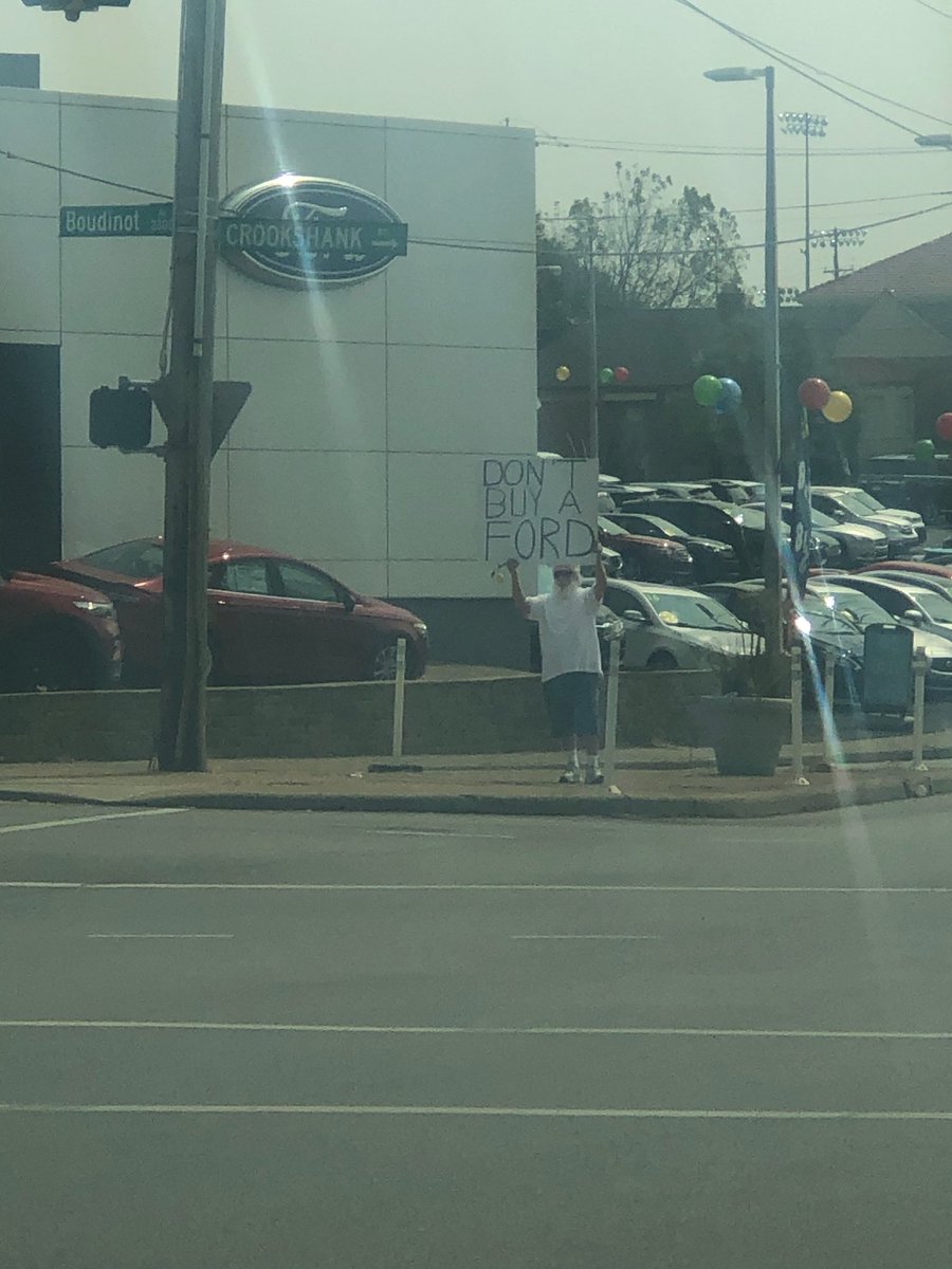 Ford what did you do to this poor old man? He's been out there for a week straight...