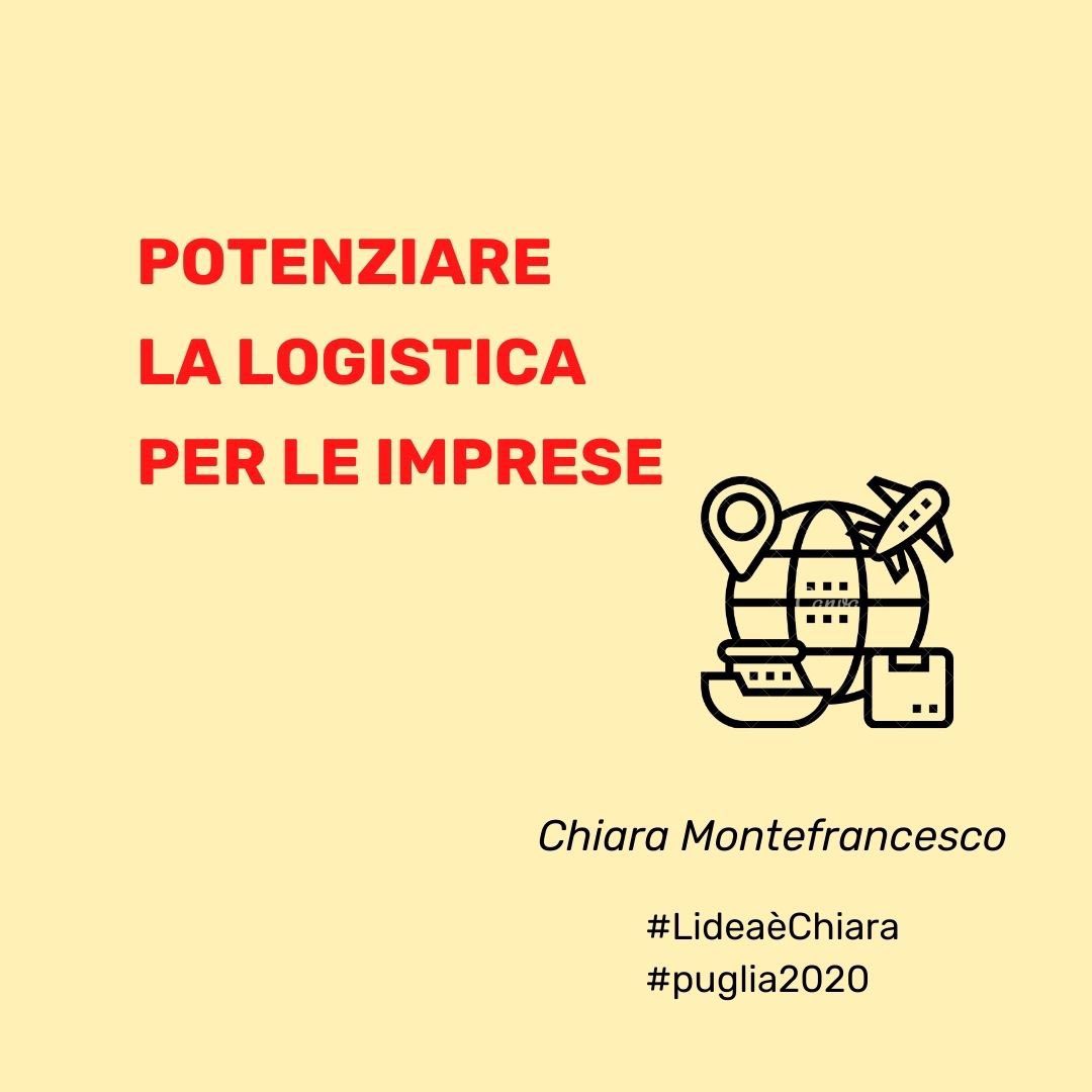 CMontefrancesco's tweet photo. Tutte le imprese hanno una esigenza prioritaria: il trasporto delle merci. 
Mettiamo in connessione i porti di Taranto, Brindisi e lo Scalo di Surbo. Scopri di più 👉🏻https://t.co/nRn0D6BEoK
#LideaèChiara
#puglia2020 https://t.co/7MHznQxxjD
