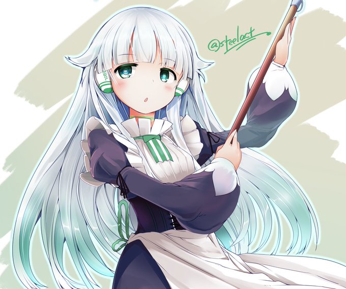 メイドさん2号の色塗り
銀髪の塗り方の試行錯誤でかなーり時間かかったぁ…
塗りのスタイルがイマイチ安定してない自分。 