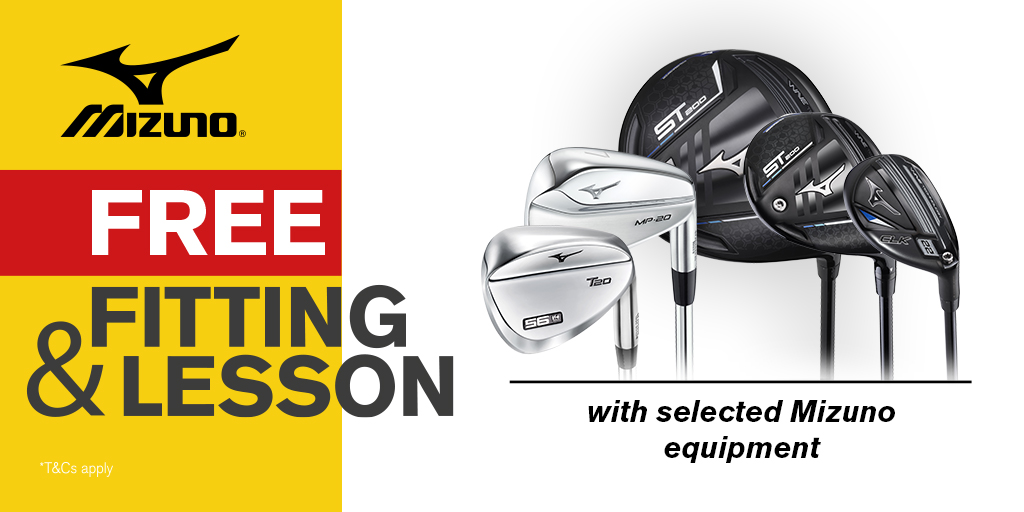 CharlesBellGolf's tweet photo. Been looking to upgrade your kit for some time now? Well now is the perfect time! With our #CompleteEquipmentSolution when you spend over £299 on #MizunoGolf hardware we will give you a free lesson after your fitting! #StPatricksProShop
Learn more: https://t.co/YS8WvI7XvU https://t.co/t6gn9LWwd5