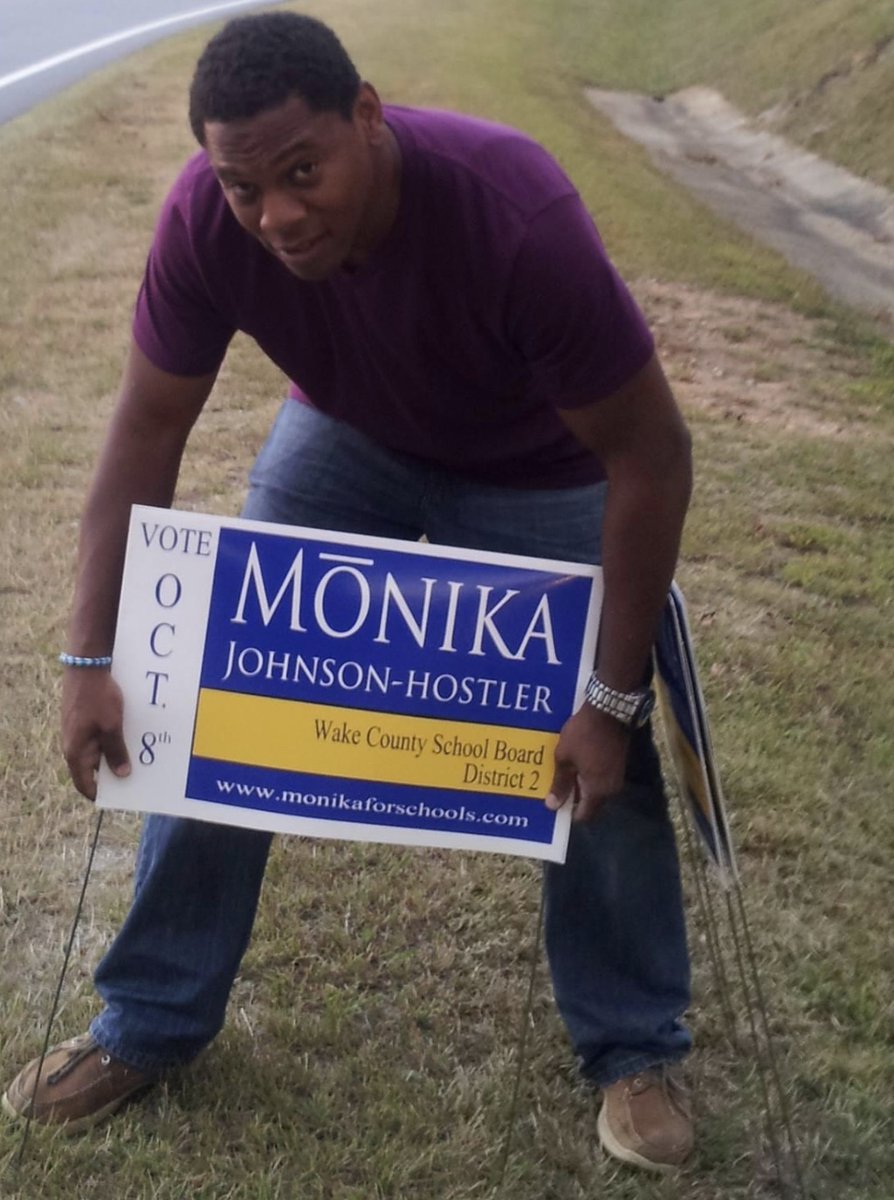 Monika4Schools's tweet photo. Happy Wednesday! It's sign time and we need your help. If you are willing to help the campaign to re-elect Monika Johnson-Hostler to the Wake County School Board, District 2 put out signs, complete the volunteer form at  https://t.co/vsSoMHNTlm https://t.co/Wc1RVUPZij