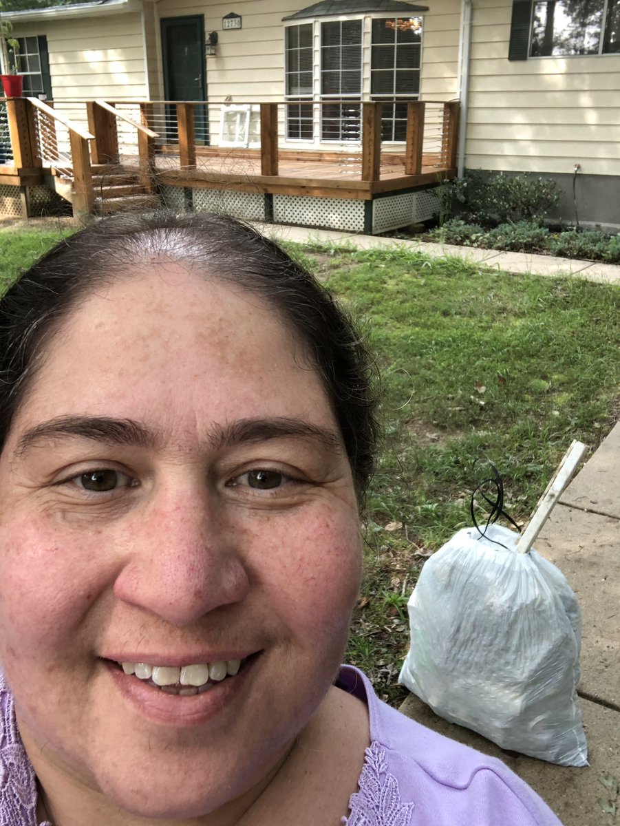 wintongirl3's tweet photo. #Fredbg #intuit  Went Plogging for work today. One whole bag of trash in an hour. https://t.co/w4RdFr6Y0x