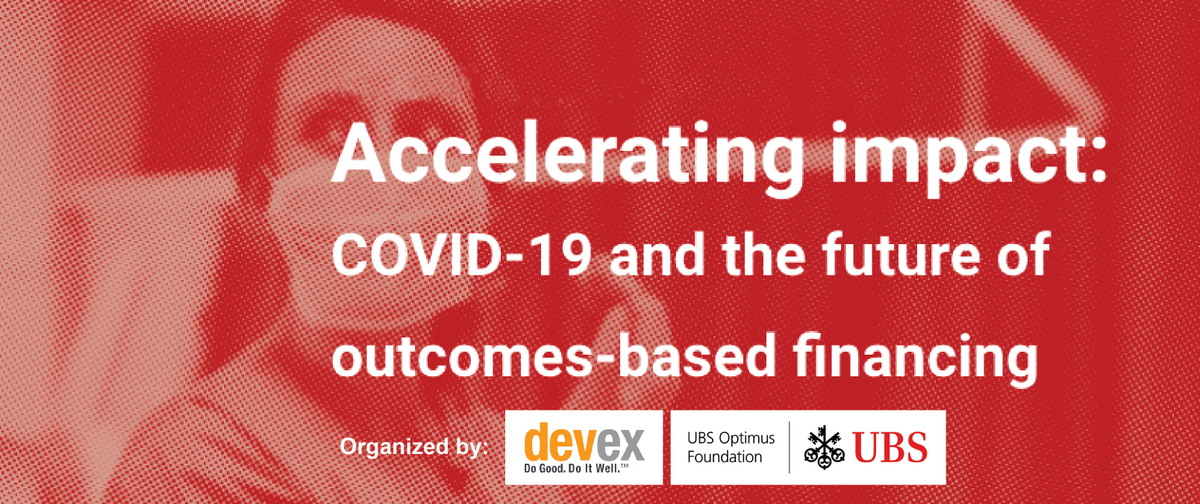 Instiglio’s Co-founder and Managing Partner, @Avnish_G , will share insights together with a panel of experts and leaders at the “Accelerating impact: COVID-19 and the future of outcomes-based financing” event next Monday September 21, <a href="/11/">Eleven</a> am ET. 
<a href="/devex/">Devex</a> @UBSoptimus <a href="/UN/">United Nations</a> <a href="/SDGoals/">SDGoals</a>