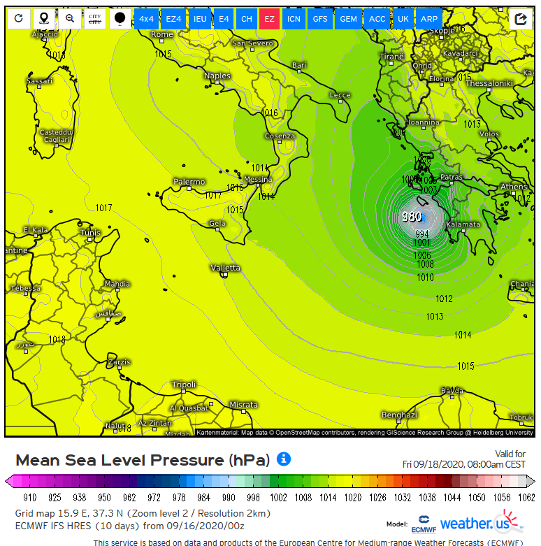 Dr JJ González Alemán (@glezjuanje) on Twitter photo ECMWF now agrees with ICON model!! I'm pretty sure we will witness for the first time in our lifes a real hurricane in the Mediterranean Sea!!
980 hPa!!
<a href="/RAM_meteo/">RAM: Revista del Aficionado a la Meteorología</a> <a href="/Stavros_Dafis/">Stavros Dafis</a> <a href="/angel_rivera8/">angel rivera</a> <a href="/DSantosMunoz/">Daniel Santos Muñoz</a> <a href="/ecazatormentas/">Cazatormentas</a> <a href="/Divulgameteo/">José Miguel Viñas</a> <a href="/AJANSACLAR/">AGUSTI JANSA CLAR</a> ECMWF now agrees with ICON model!! I'm pretty sure we will witness for the first time in our lifes a real hurricane in the Mediterranean Sea!!
980 hPa!!
<a href="/RAM_meteo/">RAM: Revista del Aficionado a la Meteorología</a> <a href="/Stavros_Dafis/">Stavros Dafis</a> <a href="/angel_rivera8/">angel rivera</a> <a href="/DSantosMunoz/">Daniel Santos Muñoz</a> <a href="/ecazatormentas/">Cazatormentas</a> <a href="/Divulgameteo/">José Miguel Viñas</a> <a href="/AJANSACLAR/">AGUSTI JANSA CLAR</a>