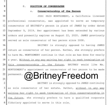 That brings us to this year. Britney Spears has filed documents through her court-appointed attorney taking steps to remove her father as conservator of her estate.  #FreeBritney