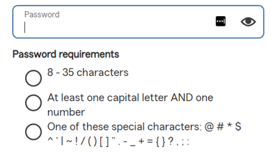 JamesPragit's tweet photo. Kudos to https://t.co/8dM31QdWDX for the best password UX I've seen by clearly telling you the requirements, and if you don't meet one, tells us which one. https://t.co/z5AbDF5EhC