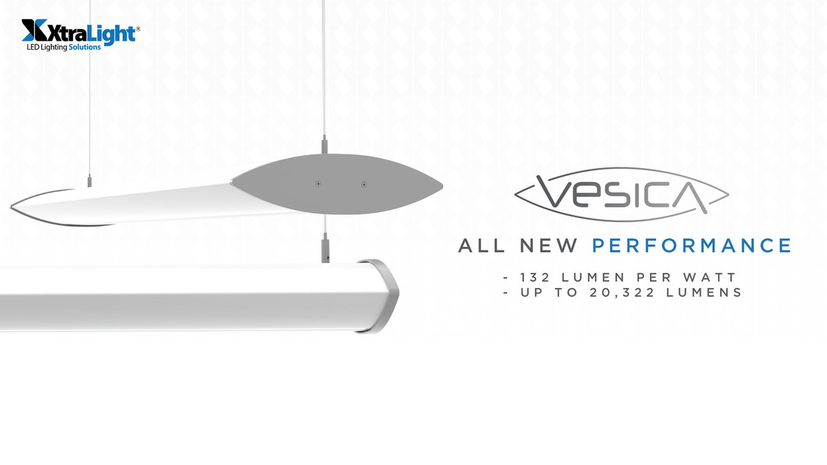 Xtralight_LED's tweet photo. Vesica has been re-imagined and re-engineered.  This architectural suspended luminaire features direct and indirect LEDs. Sleek and artistic, it is perfect for contemporary design. https://t.co/wcmDpRdPb1​
#xlm #XtraLightLED #Vesica #officelighting #LEDdesign #madeintheusa https://t.co/S86qHr9Ofd