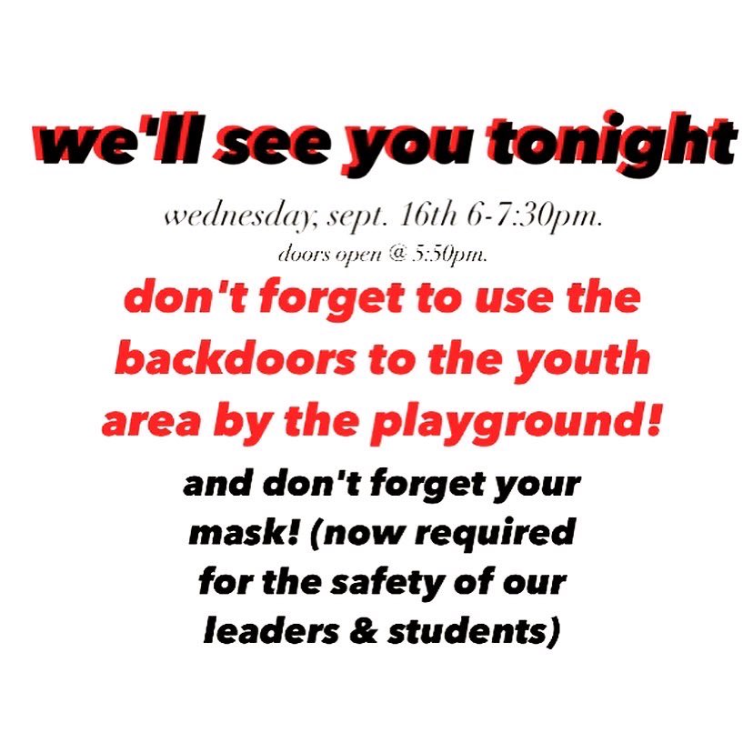 Crossroad Family— we will see you tonight! So excited &amp; thankful that God gives us this time to be in community.