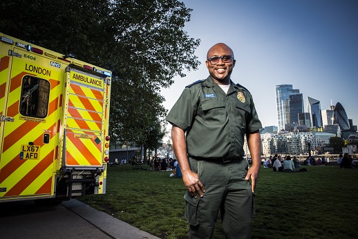 Femi is great, isn't he?! 💚

#Ambulance #TeamLAS
