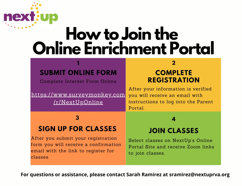 RPS_Schools's tweet image. Make sure your middle school student has the opportunity to stay active &amp;amp; engaged during after-school hours! @NextUpRVA  is offering live, online enrichment courses to RPS middle school students! Registration is open until September 25th! Visit: nextuprva.org/students-and-f… #WeAreRPS