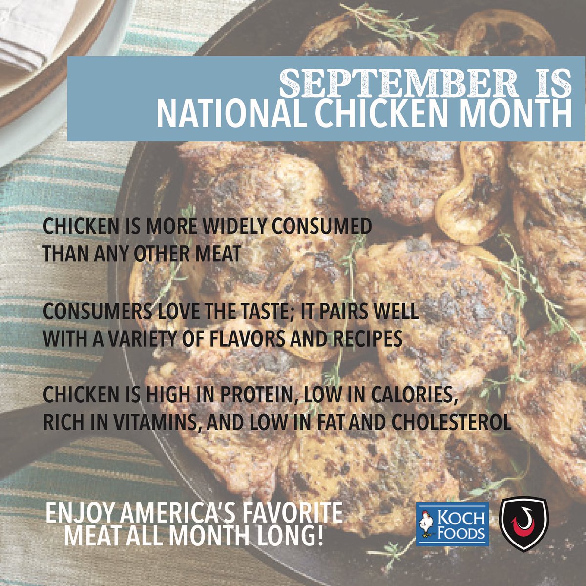 Do you have a chicken program? Breaded or un-breaded, <a href="/Koch_Foods/">KochFoods</a> has what you’re looking for! 🍗

#cstore
#thebestcstorebroker
#nationalchickenmonth