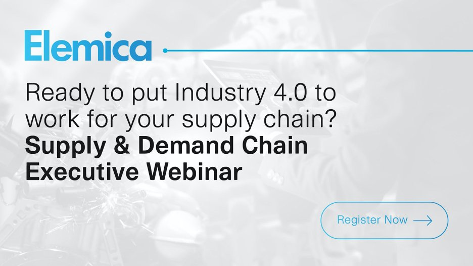 Join Elemica’s Cindi Hane and Amenallah Reghimi for this SDCE webinar on how you can implement Industry 4.0 technologies and approaches to streamline your supply chain. bit.ly/2RwAOCn

#supplychain #SDCE #digitaltransformation #digitization #IoT