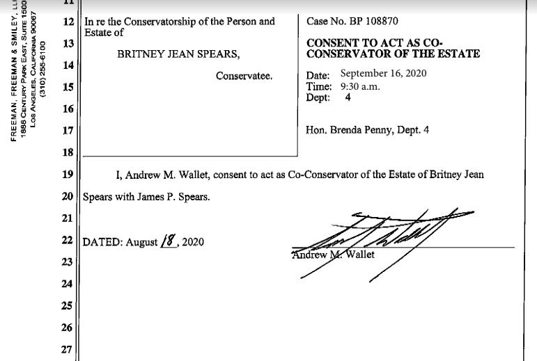 Britney's father is going against her wishes and wants to bring back her former co-conservator Andrew Wallet who resigned last year citing "irreparable harm" to Britney if his request was not granted.  #FreeBritney