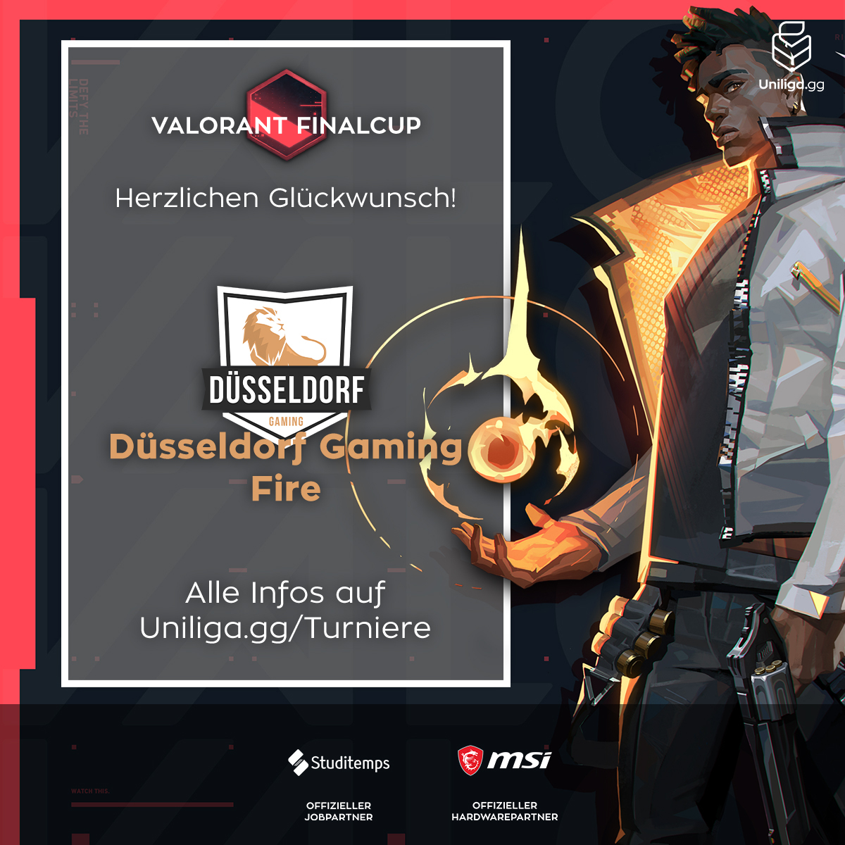 #val 🔥

Glückwunsch an <a href="/ddorf_gaming/">Düsseldorf Gaming</a> Fire zum Sieg beim ersten #Valorant Finalcup! 

Hier haben wir ein kleines Recap für euch: uniliga.gg/games/val/val-…
