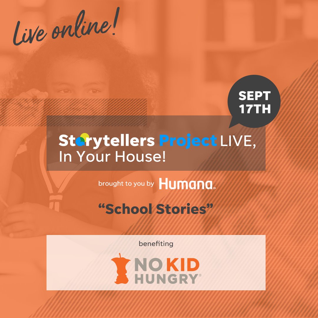 Tune in tomorrow at 8pm ET for a live virtual @usastorytellers event - sharing stories about how schools play a critical role in getting kids the nutrition they need. Sponsor @Humana will match donations up to $25,000! Double your impact: nokidhungry.org/usatoday