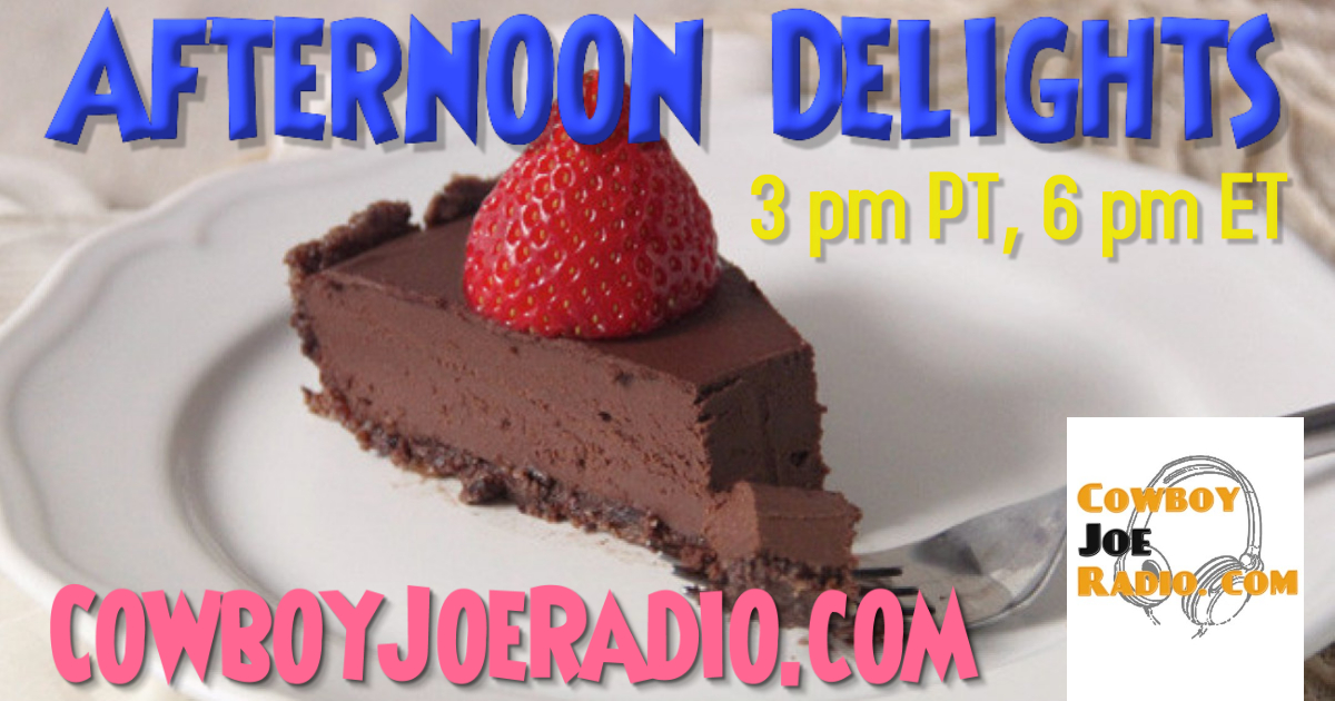 Afternoon Delights start at 3 pm PT, 6 pm ET only on CowboyJoeRadio.com! Today 24 NEW songs on the show! Hear @lefomo @FindingGeorgia @on_pins @KaFuWaves @BleakAnton @ej_o_reilly @CranberryMerch2 @SSandSD @MitchellKersley @ITPMark @kidgulliver @rowlettemusic @StevieHimself