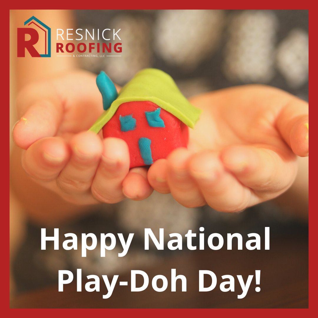 ResnickRoofing's tweet photo. It’s National Play-Doh-Day so bust out the Play-Doh and have some fun!
.
.
.
#resnickroof #resnickroofing #pittsburgh #412 #thebest #playdoh #nationalplaydohday #havefun https://t.co/0bN41gRsn9