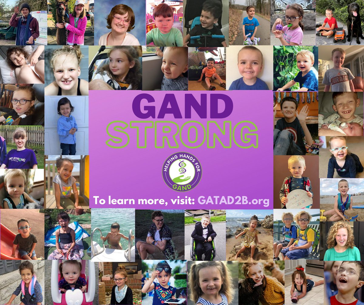 GATAD2B's tweet photo. Your support means the world to us! Thank you for helping us bring attention to this rare disorder on GAND Awareness Day 2020! #GANDawareness #GATAD2B #GANDstrong #RareDisease #CareAboutRARE #ShowYourStripes https://t.co/iRNWvlQOjc