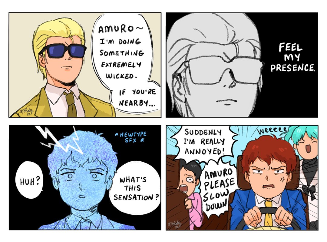 i'd like to dedicate this entire comic to the dub of char's counterattack

#charaznable #amuroray 