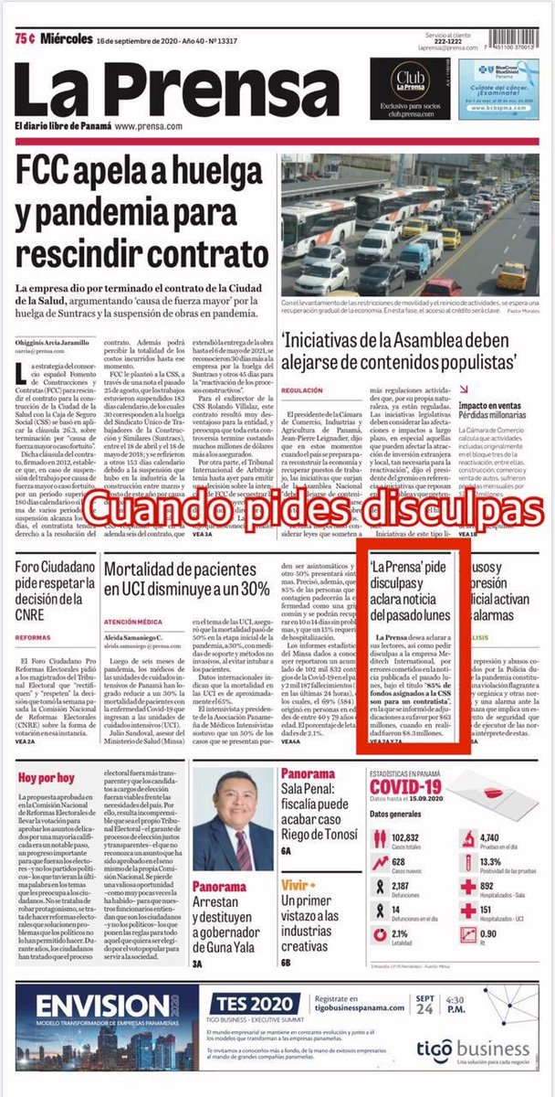 alxpjz's tweet photo. La Prensa en su desesperado activismo político se desborda. Mienten descaradamente, esta no hubo cómo sostener la farsa. Ah, es la misma periodista estrella que supuestamente desentrañó el hospital modular. #LaPrensaMiente https://t.co/ZTZQsGZEpG