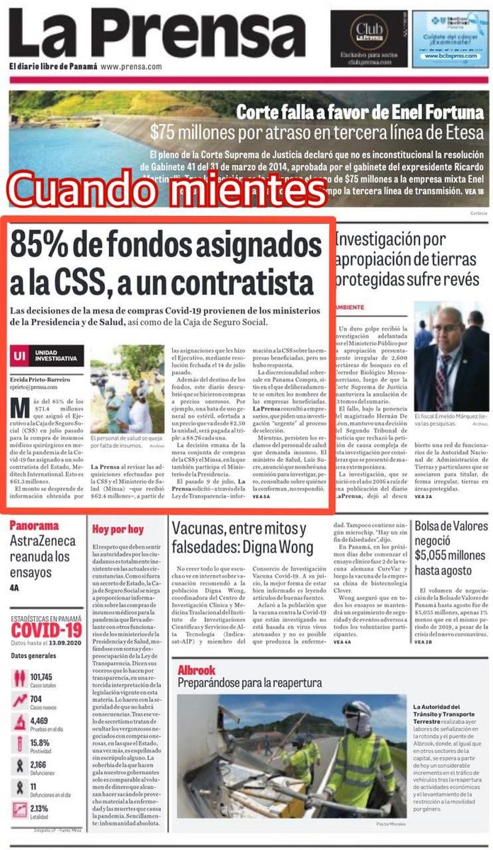 alxpjz's tweet photo. La Prensa en su desesperado activismo político se desborda. Mienten descaradamente, esta no hubo cómo sostener la farsa. Ah, es la misma periodista estrella que supuestamente desentrañó el hospital modular. #LaPrensaMiente https://t.co/ZTZQsGZEpG