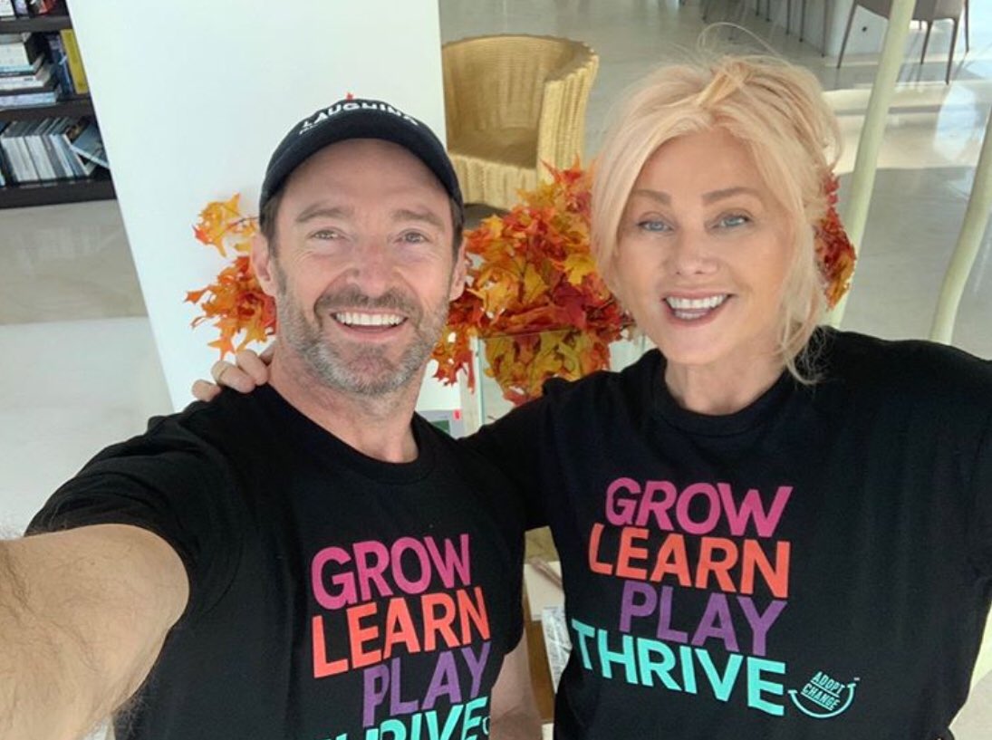 JackmansLanding's tweet image. It’s National Working Parents day today and these are two of the best. 💞 #hughjackman #deborraleefurness #adoptchange #globalcitizen #nationalworkingparentsday2020 📸 Hugh Jackman