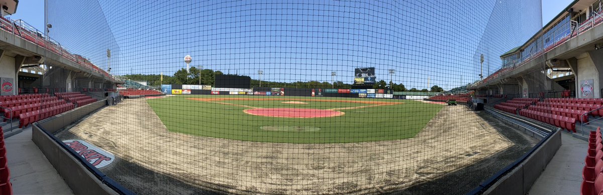 For the first time since March, soaking in the unmistakable baseball vibe today at Five County Stadium in Zebulon, NC.

Home of the <a href="/CarolinaMudcats/">Carolina Mudcats</a> , single A affiliate of the <a href="/Brewers/">Milwaukee Brewers</a>