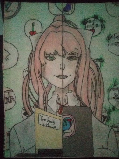 Monika After Story by ScribblyGumbo on DeviantArt