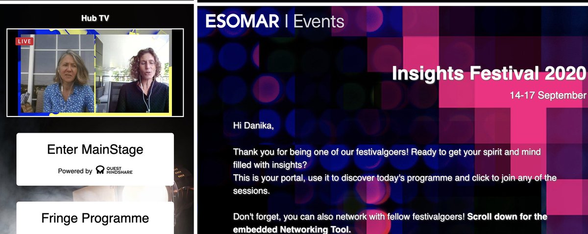SO EXCITED for this new  initiative! Special for the client-side/corporate  researcher/global brands community...Watch  the discussion today/on-demand and ask your questions tomorrow at 13.00 CEST! With Begonia Fafian, CocaCola &amp;  Estrella Brea-Lopez, General Mills  #mrx #esomar