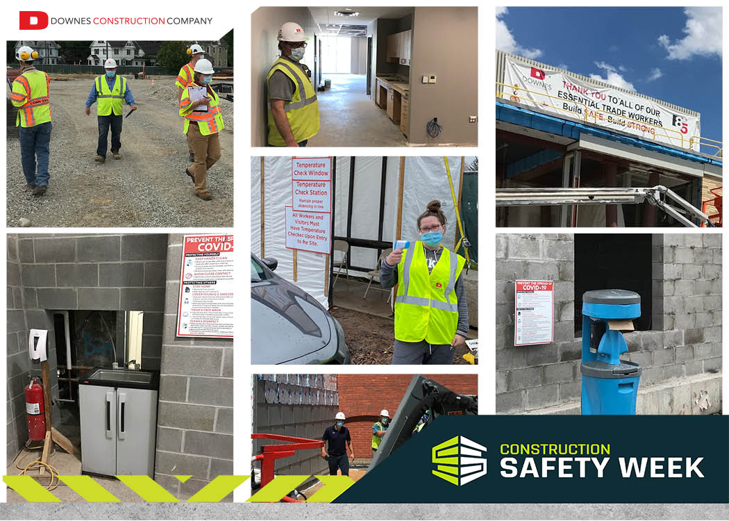 Since the onset of the #COVID19 pandemic Downes has been proactive in stopping the spread. The health &amp; safety of our employees &amp; trade workers on our jobsites is our #1 priority.  Listening to concerns &amp; communicating our COVID-19 plan was key. 
#constructionsafetyweek