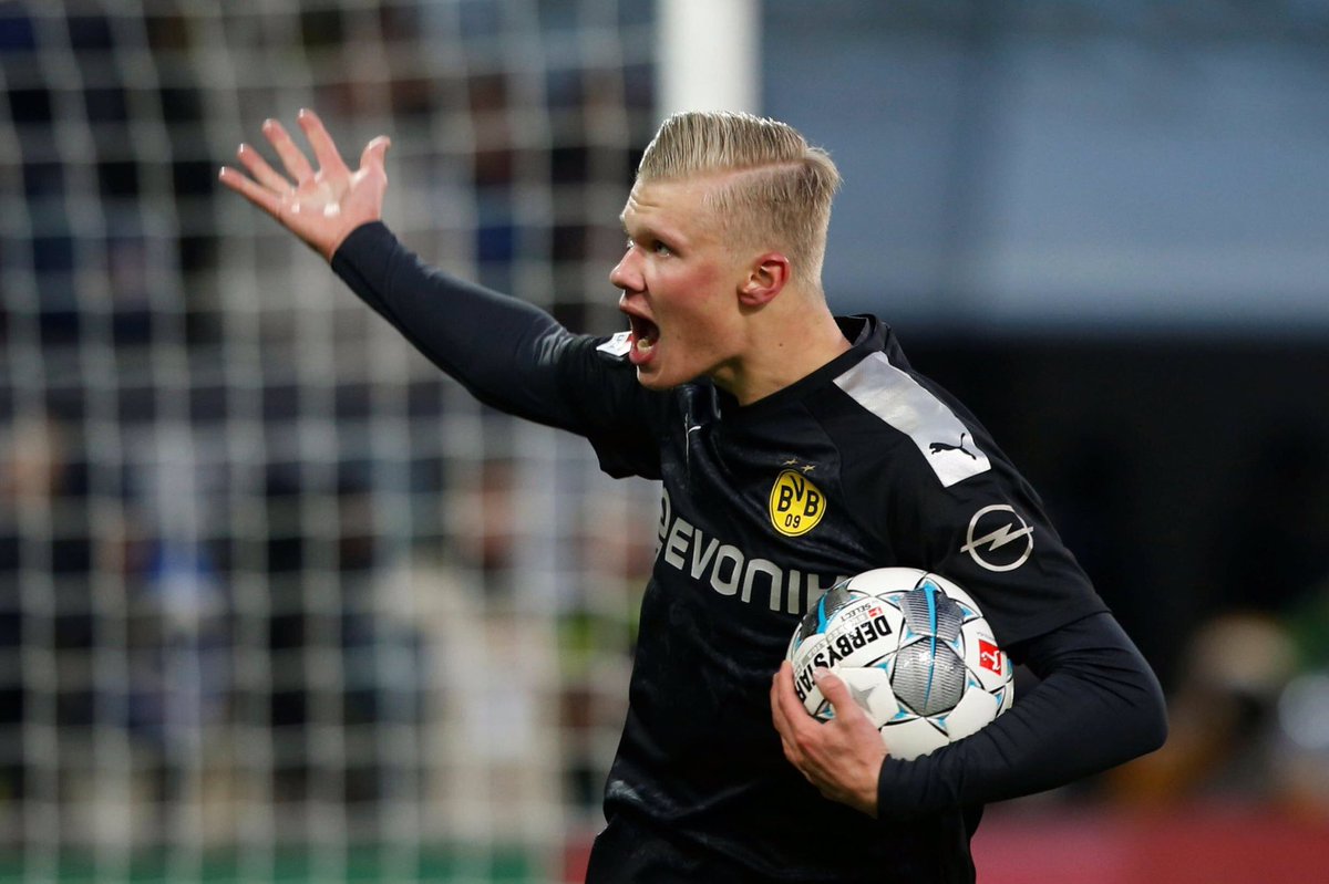 He left Salzburg for Dortmund in January. His goal ratio, 16 in 14, remained the highest in the Austrian league that year.He started on the bench for his first Dortmund appearance, but ended up scoring another debut hattrick in his 33 minutes on the pitch 
