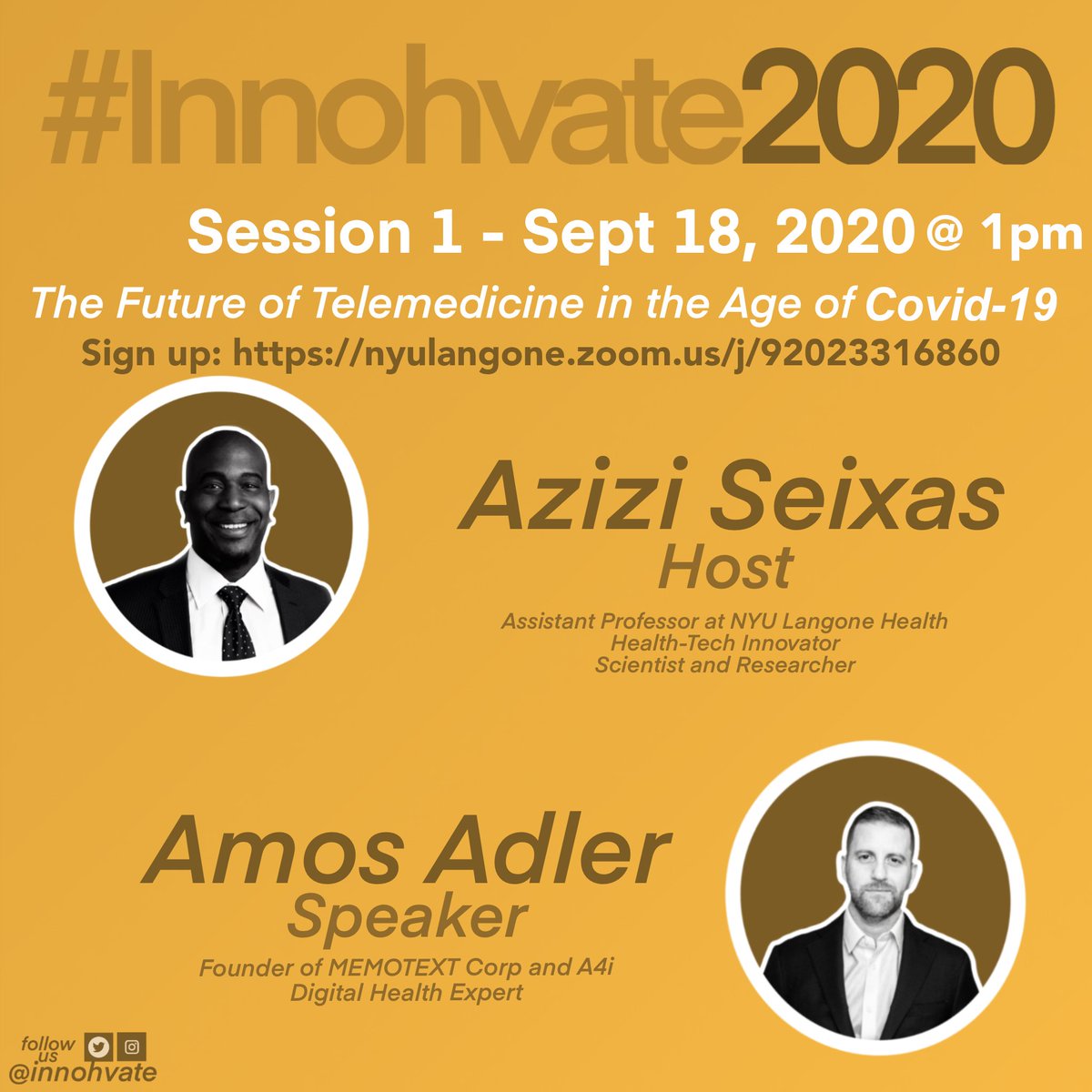 innohvate's tweet photo. Join us for the upcoming webinar:
Session 1 Sept 18, 2020 @ 1pm 
https://t.co/i74TZQwsmY https://t.co/SJ76Ul5jYv