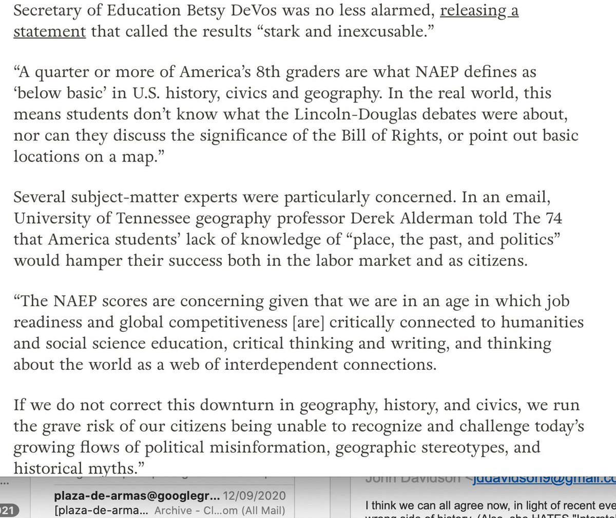 1 In 4 Americans ascribes to the pre-Copernican view of the solar system 63% of young Americans can't find Iraq on a map. 95 percent of the a newly enrolled freshmen class could not point out Vietnam on a map.50% can't find New York!