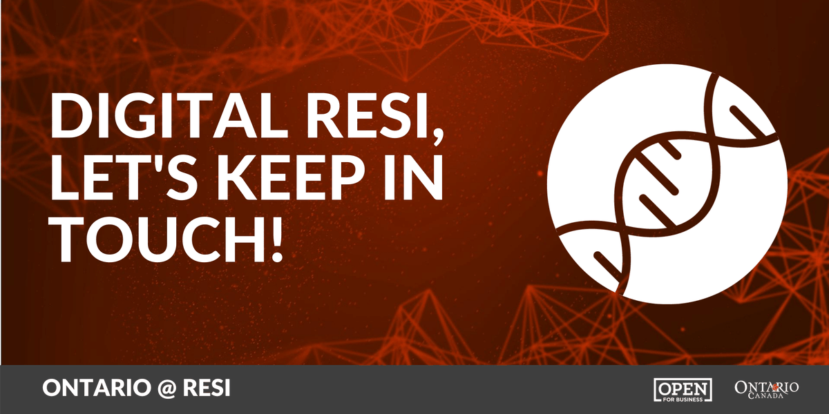 investontario's tweet photo. #RESI, lets keep in touch! Sign up to get all the latest info on #medtech breakthroughs from Ontario innovators! https://t.co/AEkD59w5xE @LSciNation #digitalRESI #InvestInOntario https://t.co/hdiQinOv7p