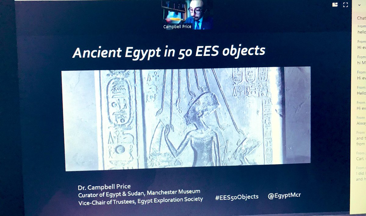 jen_e_turner's tweet photo. Another week, another #ees50objects with @EgyptMcr @TheEES - this time with gin and Senenmut! https://t.co/3nA6b9OWXN
