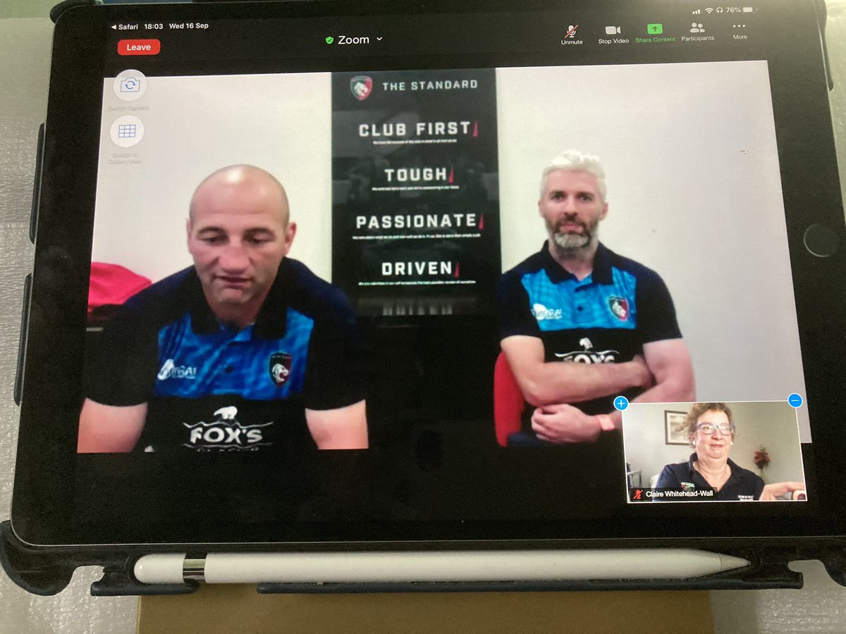 CWWdevelopment's tweet image. Really pleased to be part of @LeicesterTigers Virtual Fans Forum, not quite as good as being at Welford with @geordanmurphy  and the rest of the panel @AndreaPinchen Steve Borthwick @AledWalters. Thanks @garysherrard66 for hosting
