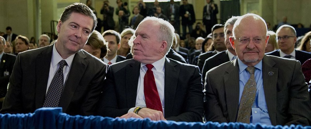 southernharmony's tweet photo. The faces of Treason. @Comey @JohnBrennan #jimclapper https://t.co/7Gm0Yywzgi