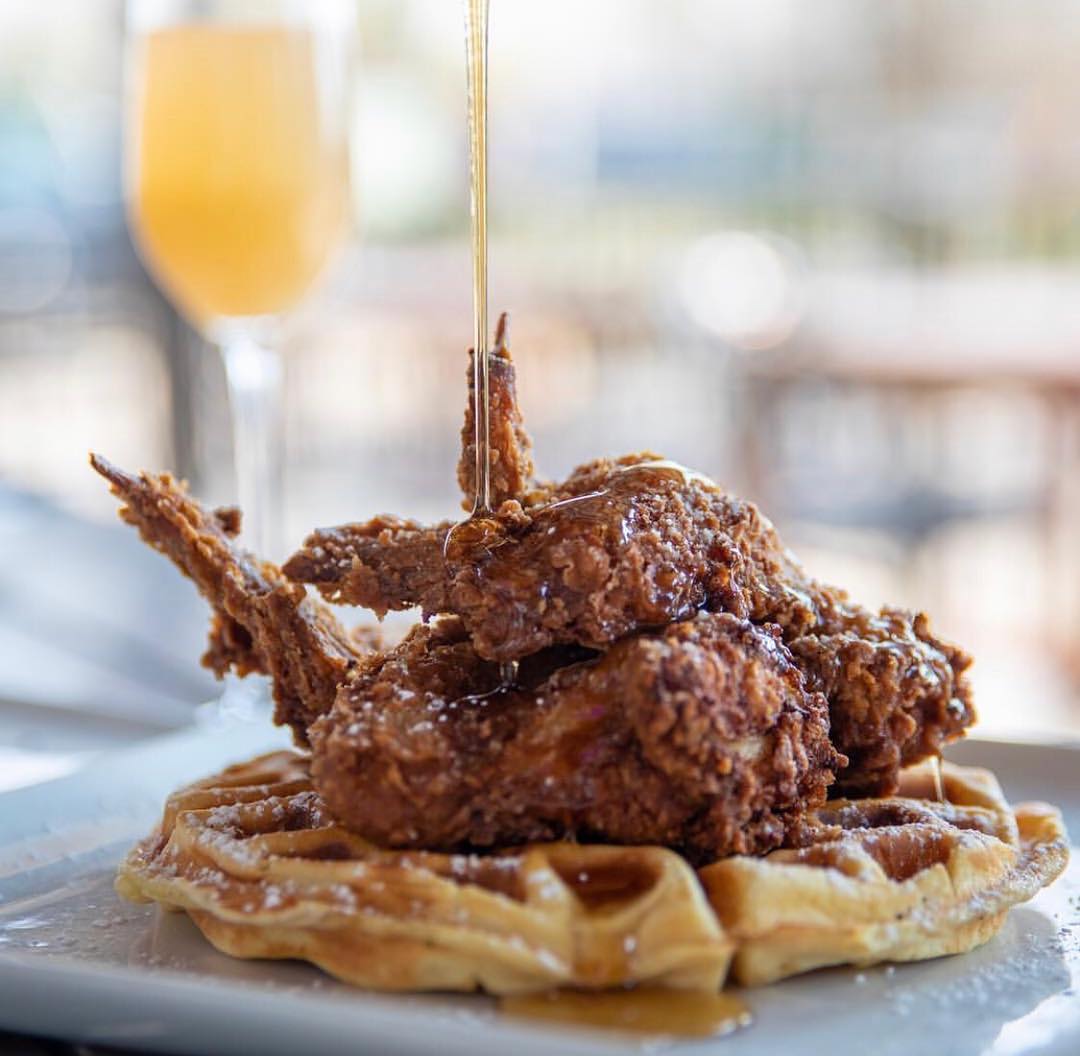 This is what perfectly crispy, savory, and addictively good fried chicken and waffles looks like. maxswinedive.com
