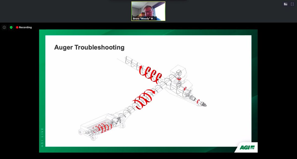 Q: “Why does my auger vibrate so much?”
A: Some shaking and vibrating is natural. There are a lot of moving parts so this will happen, mostly when your auger is running empty.  - @agiwoody #AGILive #PortableHandling #AgTwitter