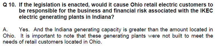 Supporters of the OVEC bailout, including Rep Bill Seitz, during the HB6 debate tried to use fuzzy math to claim Ohio customers would somehow not pay for the Indiana OVEC Plant, Clifty Creek. Randazzo made it clear in 2017 that fuzzy math doesn't add up #RepealHB6