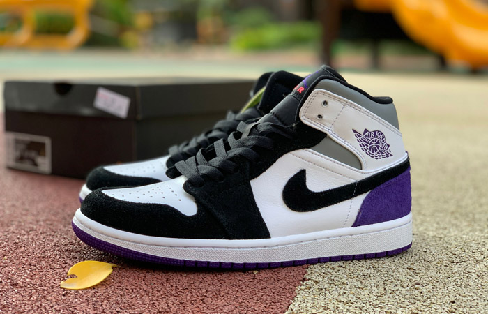 gray and purple jordan 1