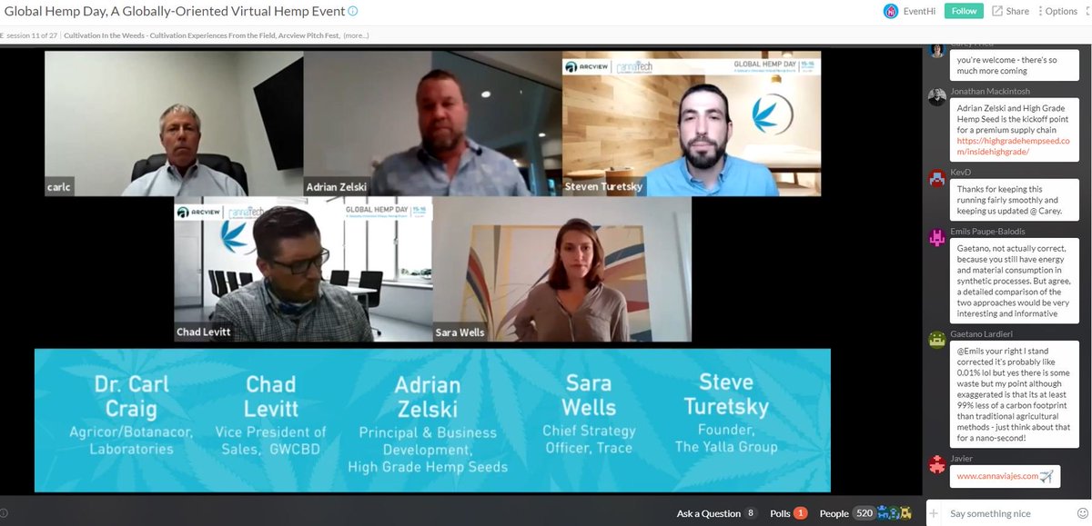 📣 LIVE RIGHT NOW  - The inspirational 14 year old and #cannabis entrepreneur, Rylie Maedler.

Tickets still available here, and if you get them now, you will have pre-event price access to all the great content from Day 1 and Day 2: hubs.ly/H0wp0Qp0
#hemp #cbd