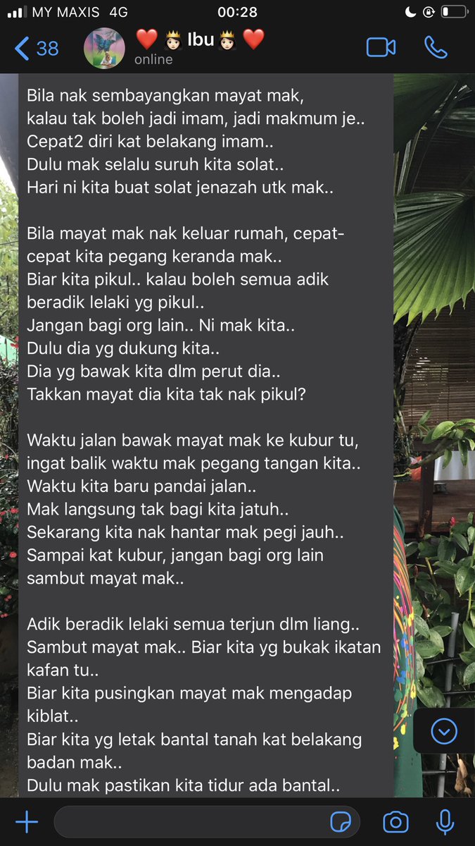 Aku baca separuh je dah bergelinang air mata😭😭😭