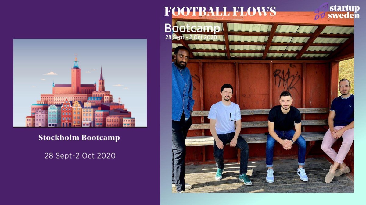 FootballFlows's tweet photo. Very happy to announce that we are part of the next @startup_sweden  Bootcamp! We will use this opportunity to take Football Flows to the next level and show our work to leading tech experts, entrepreneurs and investors. 🚀 https://t.co/hjZT9an1SY